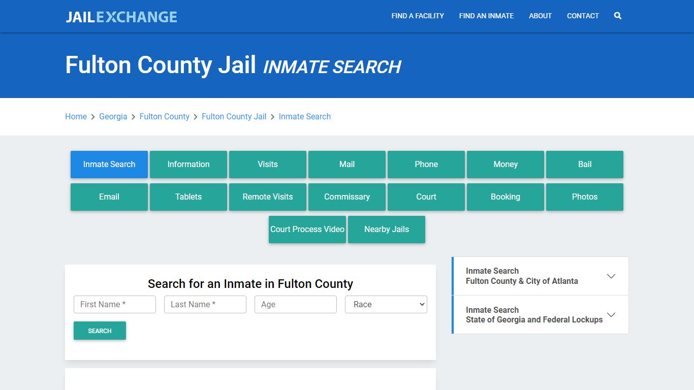 Fulton County Jail, GA Inmate Search: Roster & Mugshots - Jail Exchange